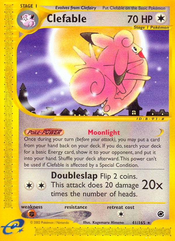 Clefable (41/165) [Expedition: Base Set] | North Valley Games