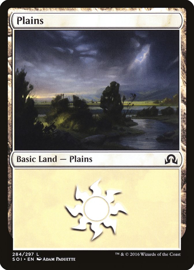Plains (284) [Shadows over Innistrad] | North Valley Games
