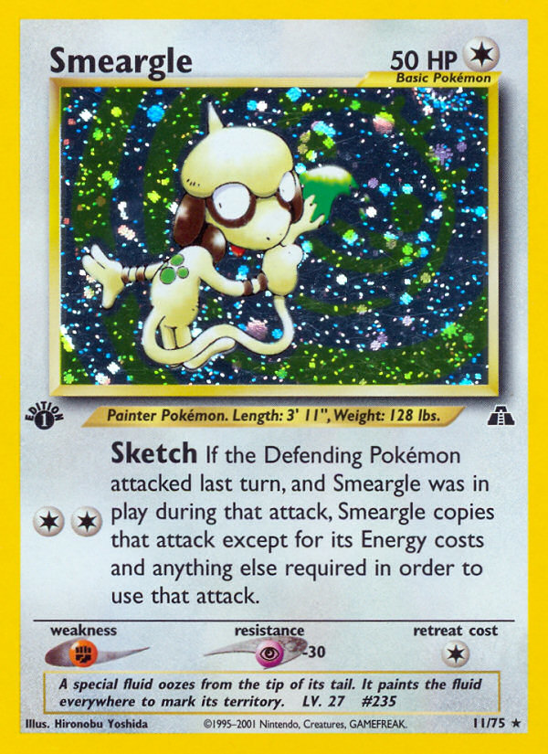 Smeargle (11/75) [Neo Discovery 1st Edition] | North Valley Games