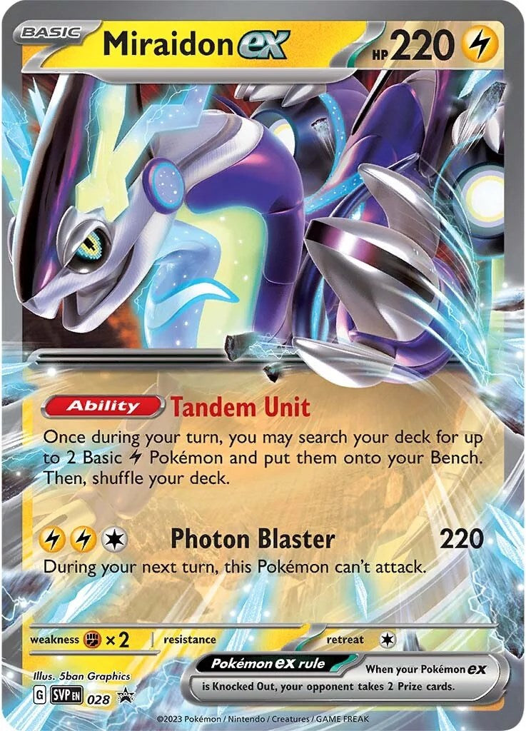 Miraidon ex (028) [Scarlet & Violet: Black Star Promos] | North Valley Games