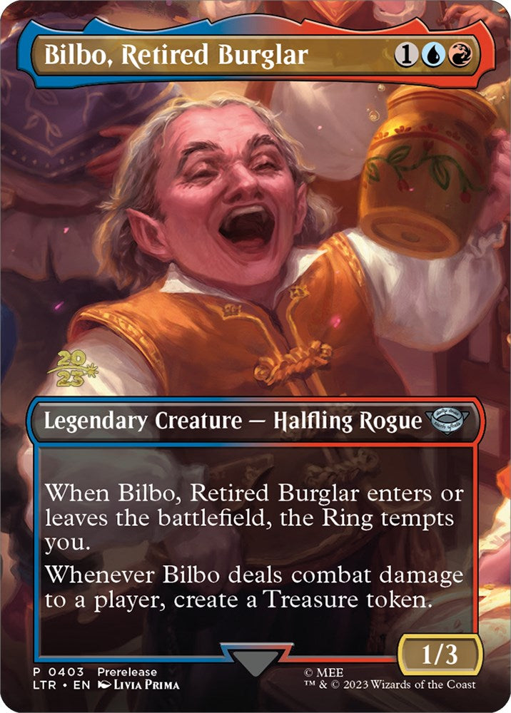 Bilbo, Retired Burglar [The Lord of the Rings: Tales of Middle-Earth Prerelease Promos] | North Valley Games