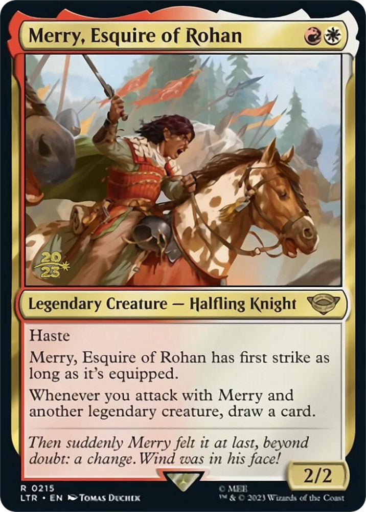 Merry, Esquire of Rohan [The Lord of the Rings: Tales of Middle-Earth Prerelease Promos] | North Valley Games