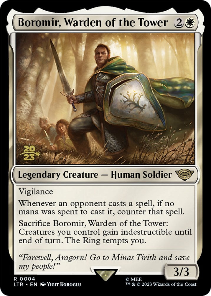 Boromir, Warden of the Tower [The Lord of the Rings: Tales of Middle-Earth Prerelease Promos] | North Valley Games