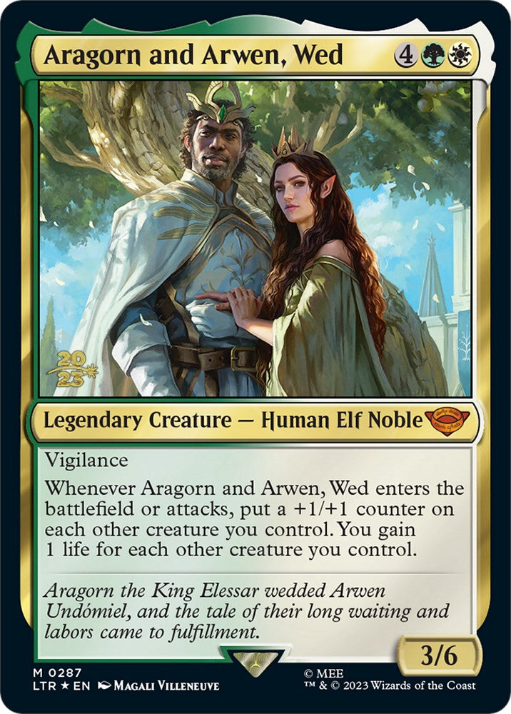 Aragorn and Arwen, Wed [The Lord of the Rings: Tales of Middle-Earth Prerelease Promos] | North Valley Games