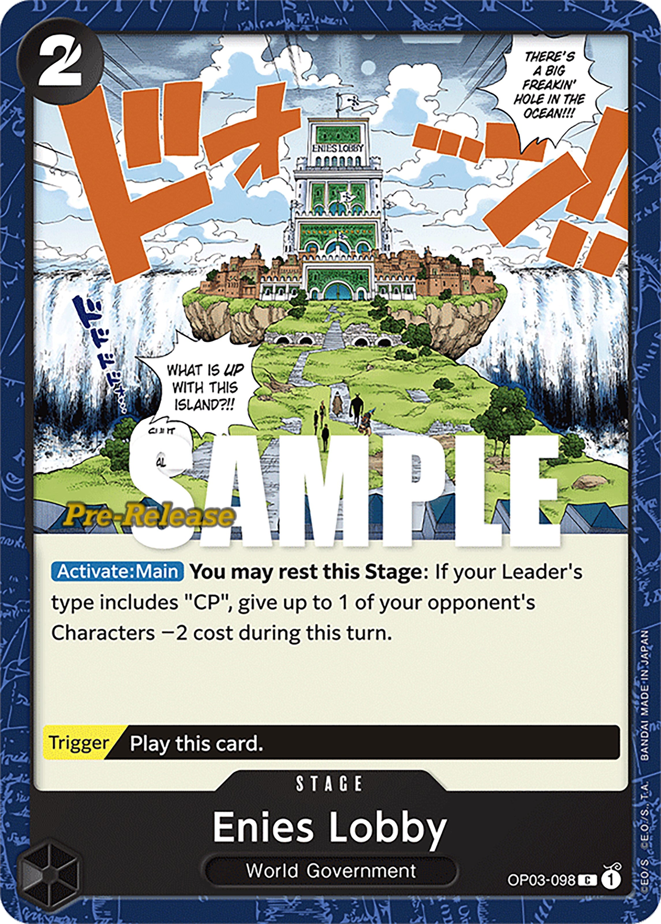 Enies Lobby [Pillars of Strength Pre-Release Cards] | North Valley Games