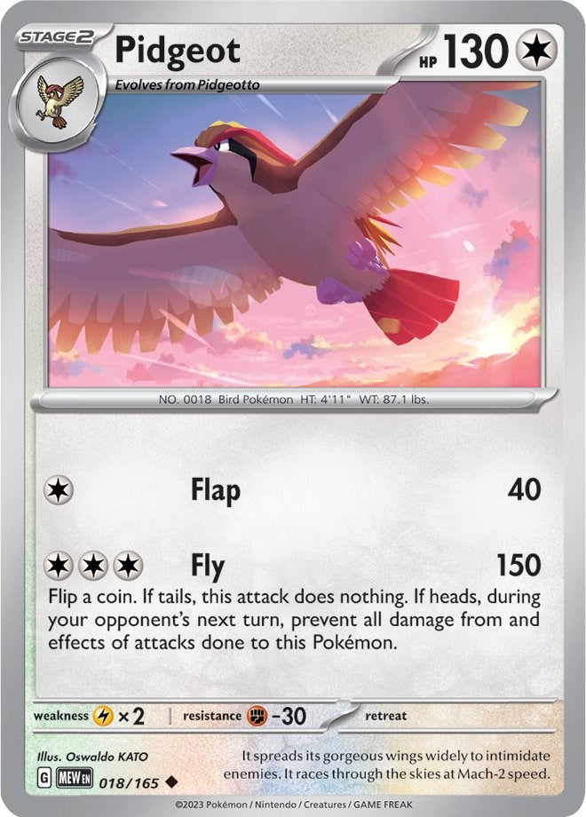 Pidgeot (018/165) [Scarlet & Violet: 151] | North Valley Games