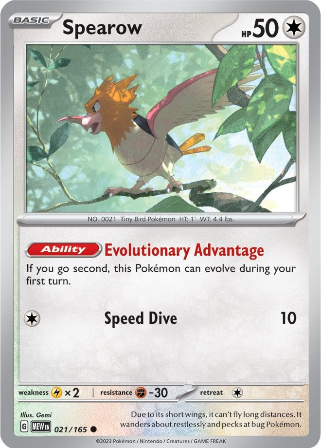 Spearow (021/165) [Scarlet & Violet: 151] | North Valley Games