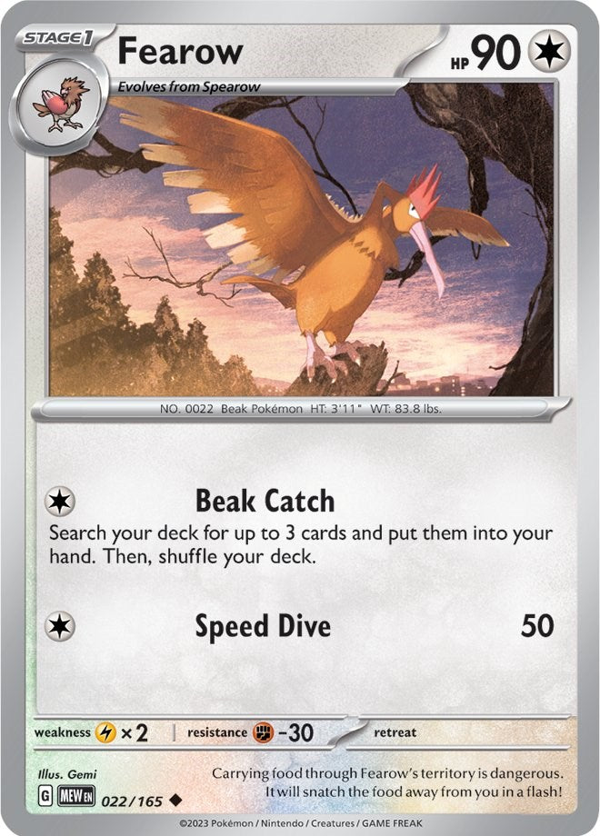 Fearow (022/165) [Scarlet & Violet: 151] | North Valley Games