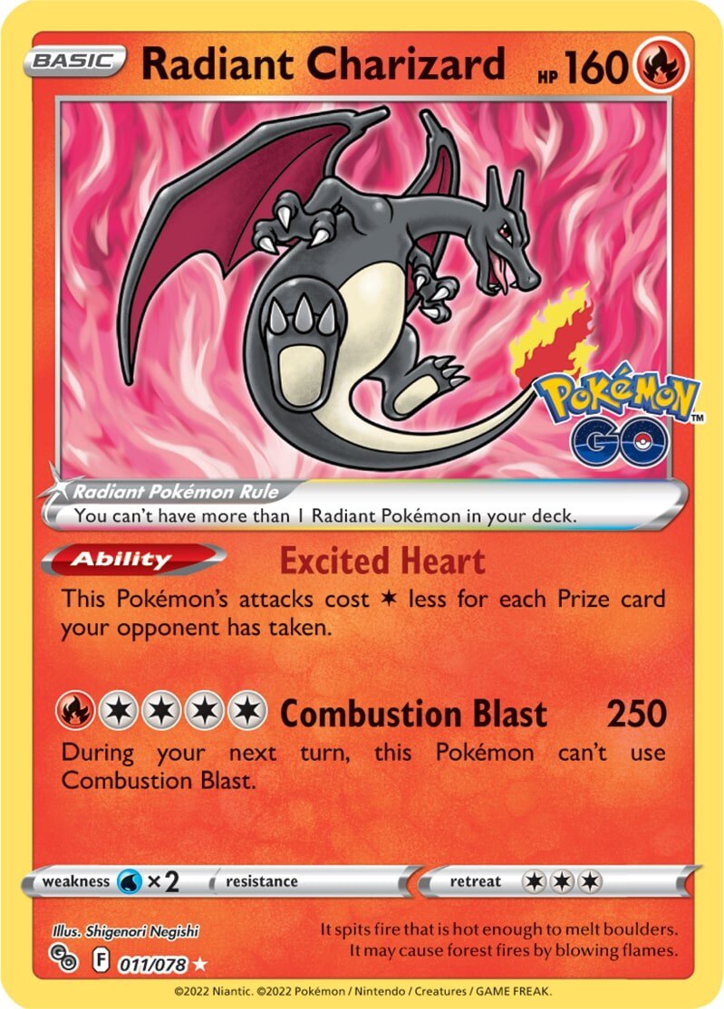 Radiant Charizard (011/078) [Pokémon GO] | North Valley Games