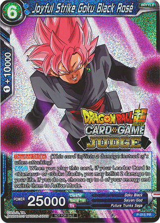 Joyful Strike Goku Black Rose (P-015) [Judge Promotion Cards] | North Valley Games