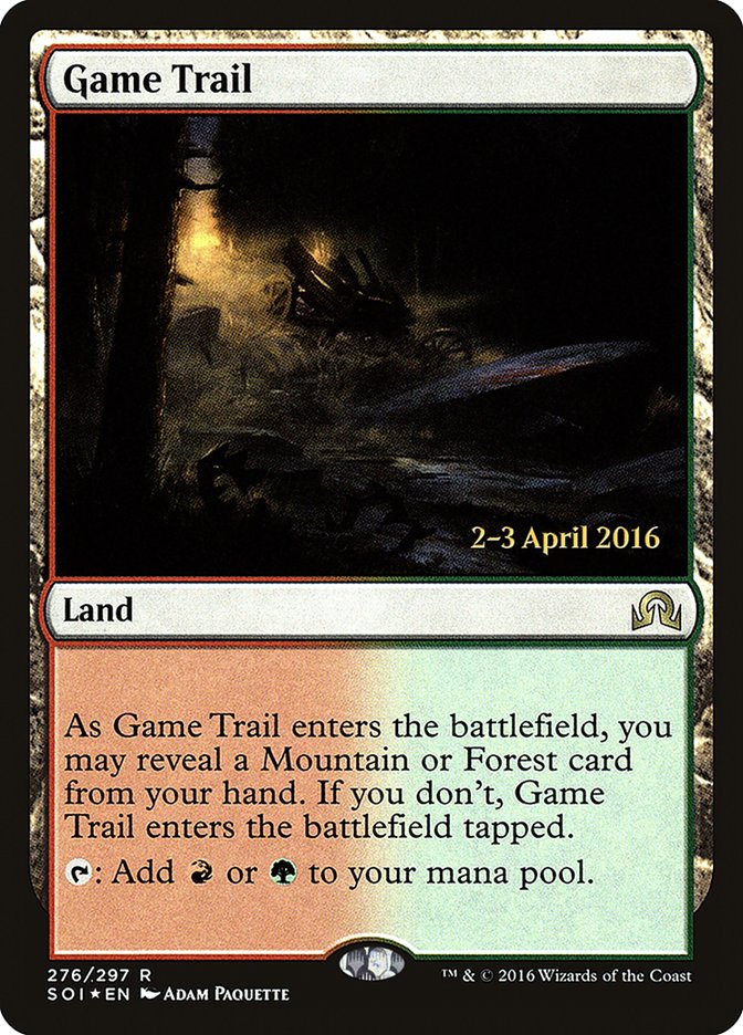 Game Trail [Shadows over Innistrad Prerelease Promos] | North Valley Games