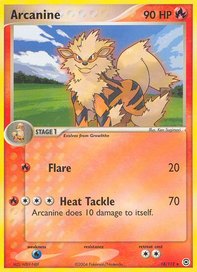 Arcanine (18/112) [EX: FireRed & LeafGreen] | North Valley Games