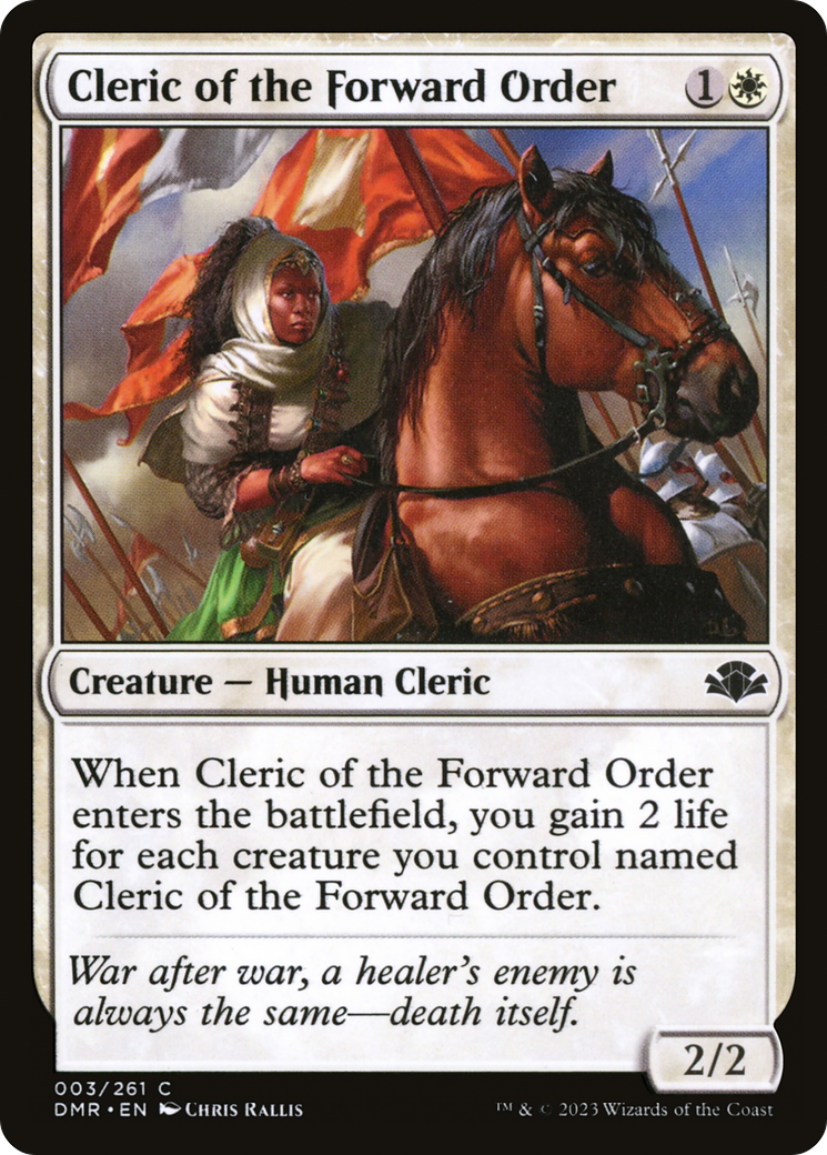 Cleric of the Forward Order [Dominaria Remastered] | North Valley Games