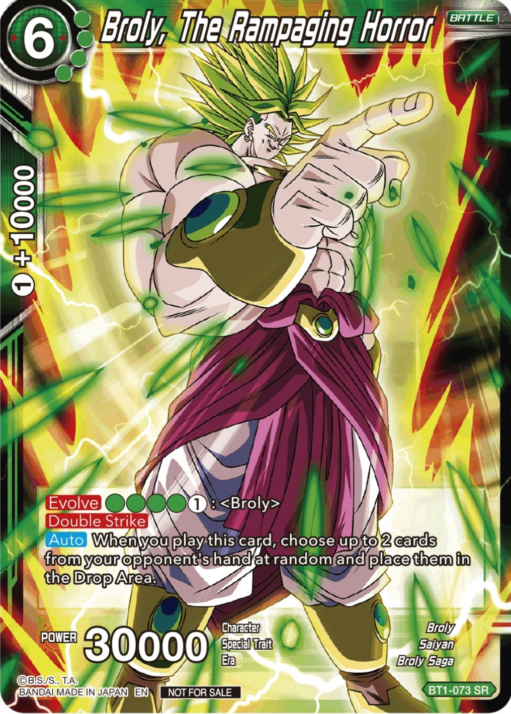 Broly, The Rampaging Horror (Gen Con 2023) (BT1-073) [Promotion Cards] | North Valley Games