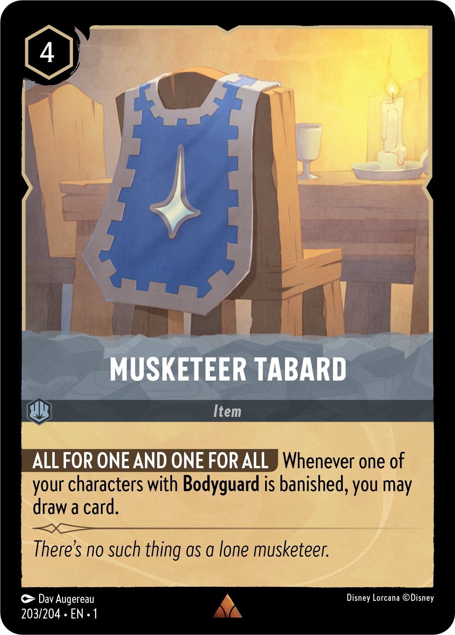 Musketeer Tabard (203/204) [The First Chapter] | North Valley Games