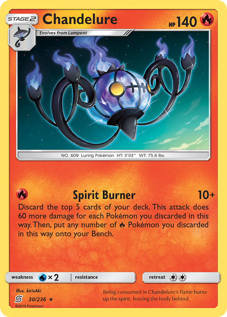 Chandelure (30/236) [Sun & Moon: Unified Minds] | North Valley Games