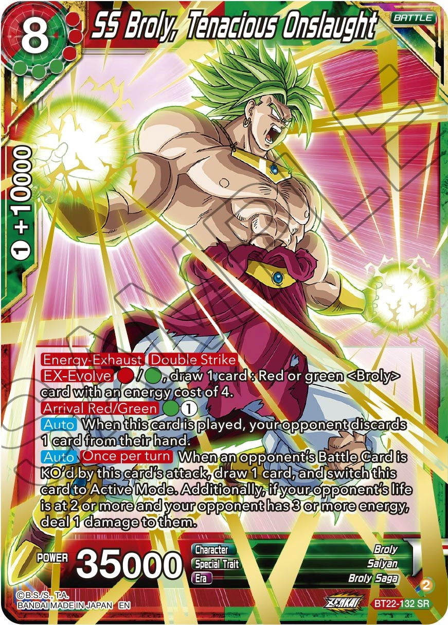 SS Broly, Tenacious Onslaught (BT22-132) [Critical Blow] | North Valley Games