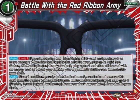 Battle With the Red Ribbon Army (BT22-006) [Critical Blow] | North Valley Games