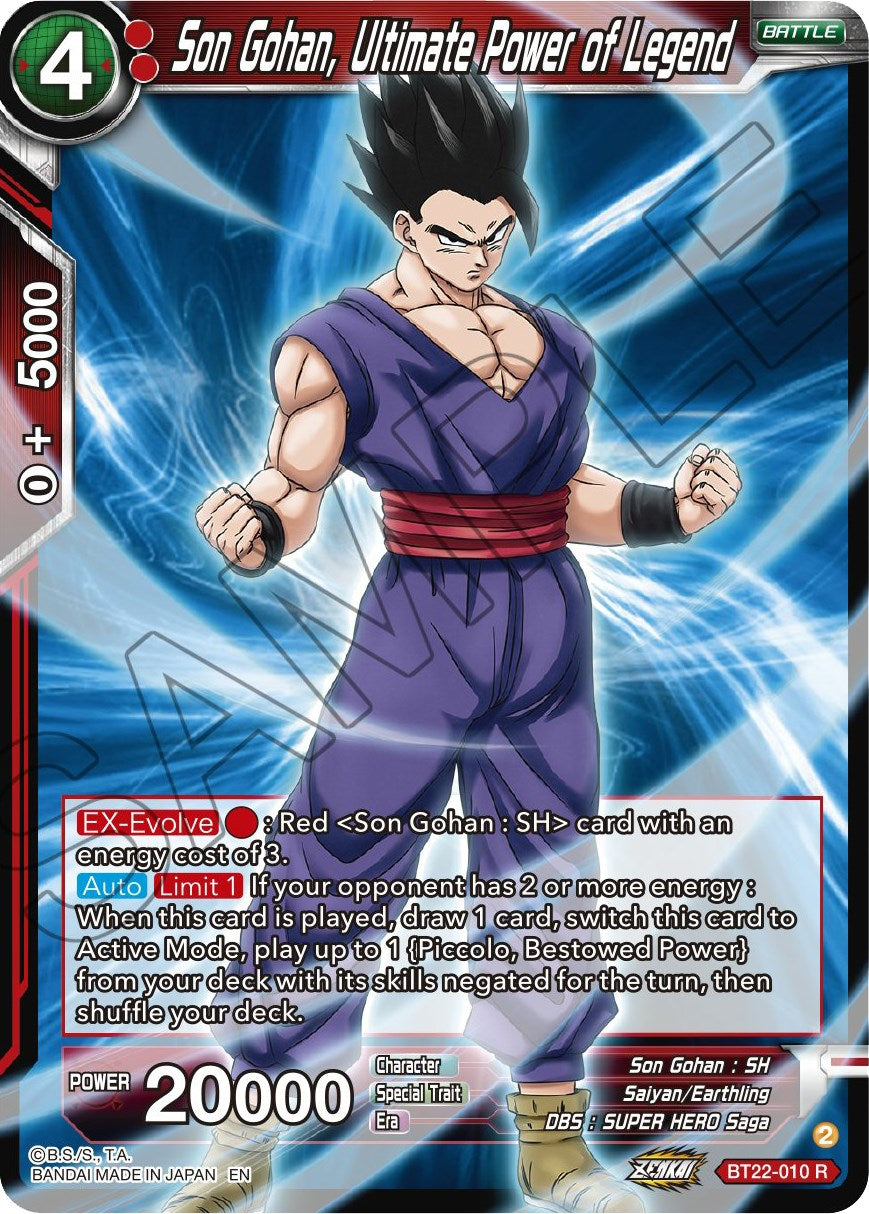 Son Gohan, Ultimate Power of Legend (BT22-010) [Critical Blow] | North Valley Games