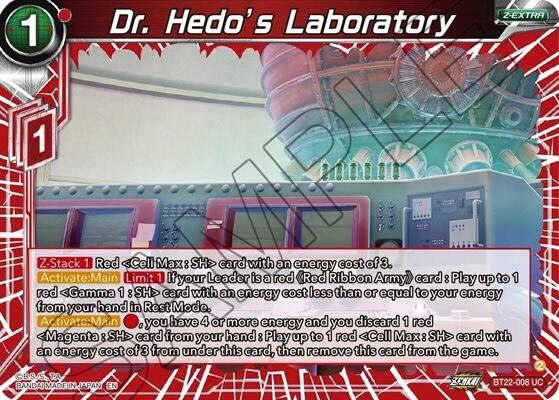 Dr. Hedo's Laboratory (BT22-008) [Critical Blow] | North Valley Games