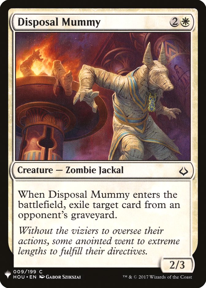 Disposal Mummy [Mystery Booster] | North Valley Games