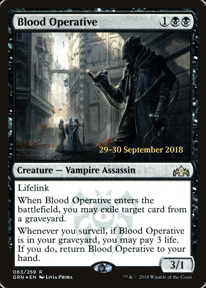 Blood Operative [Guilds of Ravnica Prerelease Promos] | North Valley Games