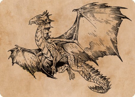 Ancient Bronze Dragon Art Card (58) [Commander Legends: Battle for Baldur's Gate Art Series] | North Valley Games