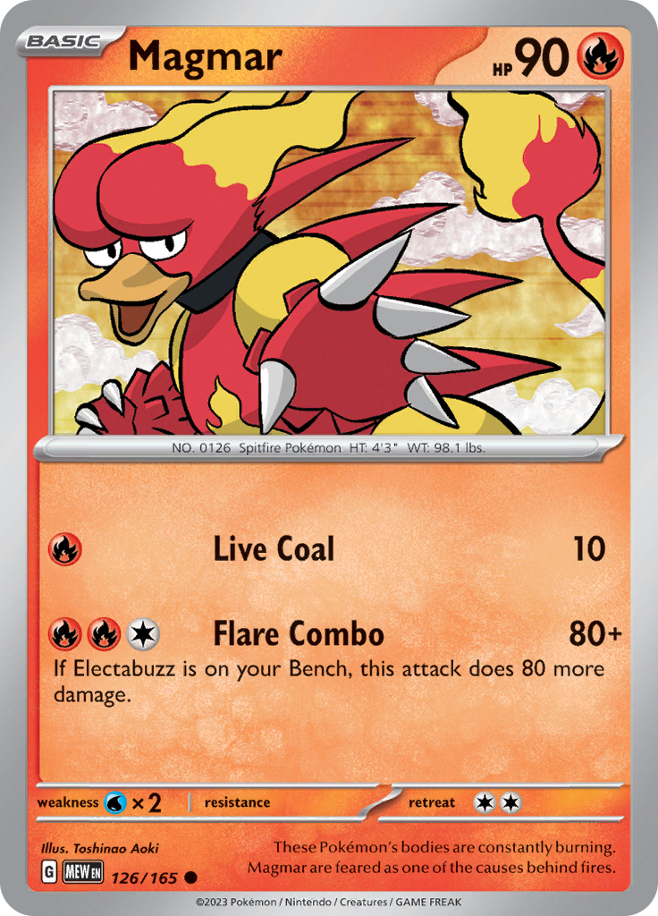 Magmar (126/165) [Scarlet & Violet: 151] | North Valley Games