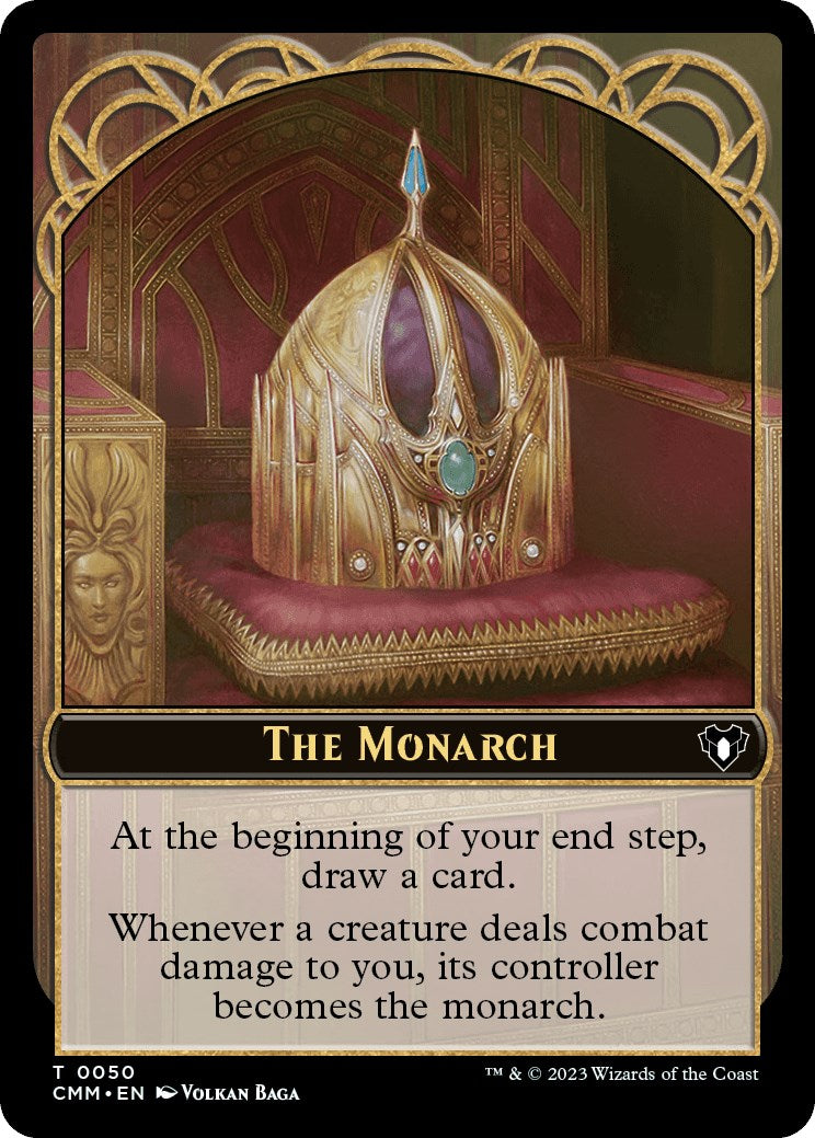 The Monarch // Elf Druid Double-Sided Token [Commander Masters Tokens] | North Valley Games