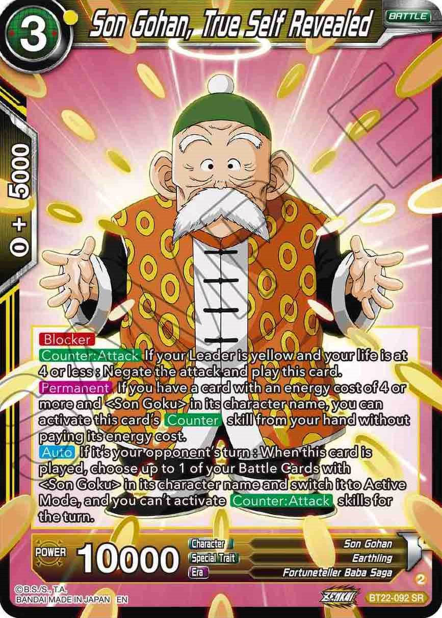 Son Gohan, True Self Revealed (BT22-092) [Critical Blow] | North Valley Games