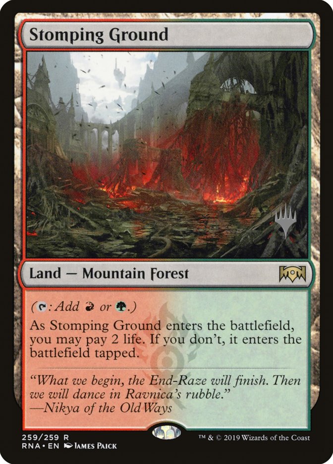 Stomping Ground (Promo Pack) [Ravnica Allegiance Promos] | North Valley Games