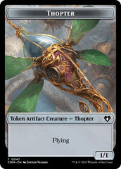 Thopter // Emblem - Daretti, Scrap Savant Double-Sided Token [Commander Masters Tokens] | North Valley Games