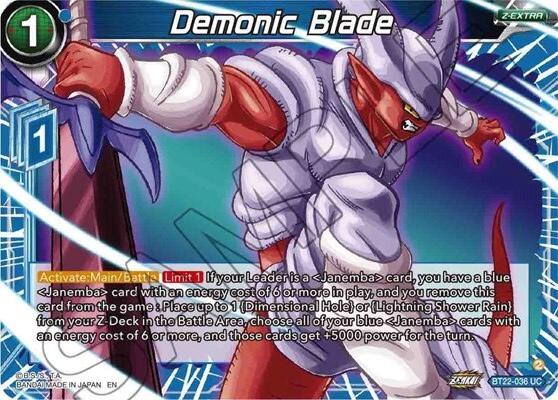 Demonic Blade (BT22-036) [Critical Blow] | North Valley Games