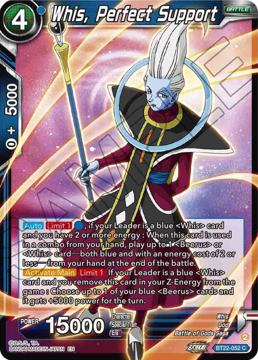 Whis, Perfect Support (BT22-052) [Critical Blow] | North Valley Games