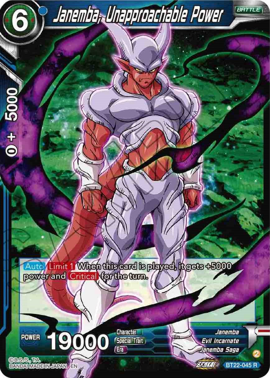 Janemba, Unapproachable Power (BT22-045) [Critical Blow] | North Valley Games