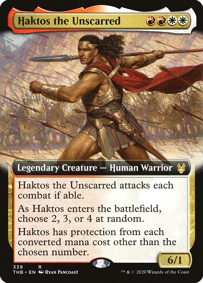 Haktos the Unscarred (Extended Art) [Theros Beyond Death] | North Valley Games