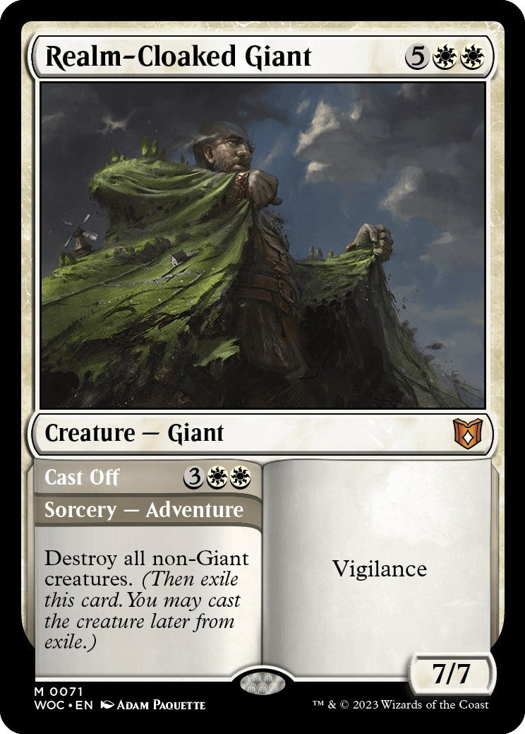Realm-Cloaked Giant // Cast Off [Wilds of Eldraine Commander] | North Valley Games