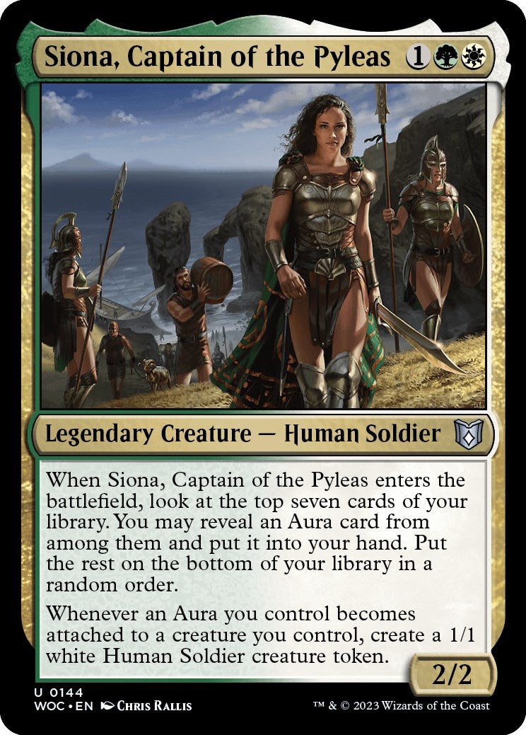Siona, Captain of the Pyleas [Wilds of Eldraine Commander] | North Valley Games