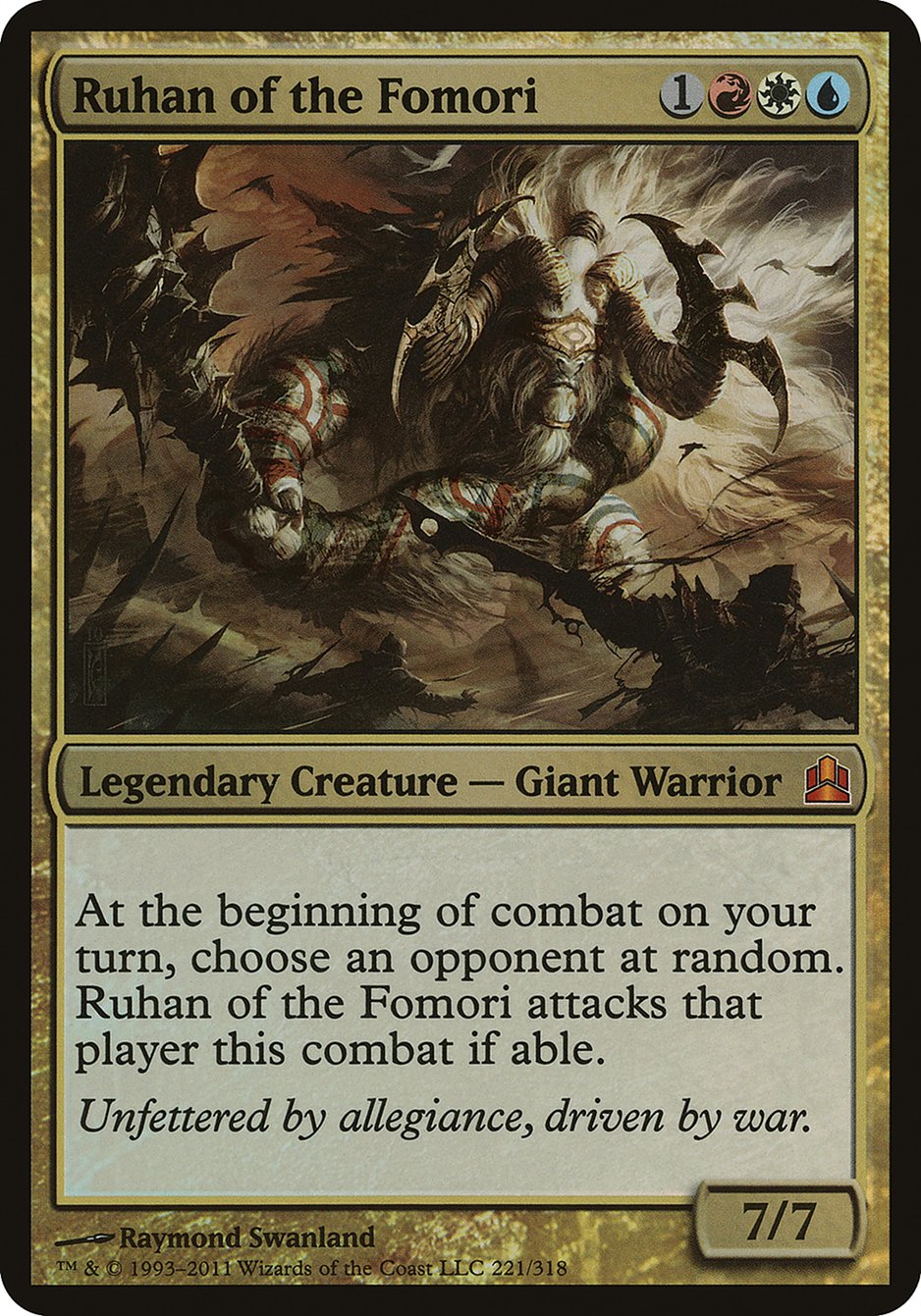 Ruhan of the Fomori (Oversized) [Commander 2011 Oversized] | North Valley Games