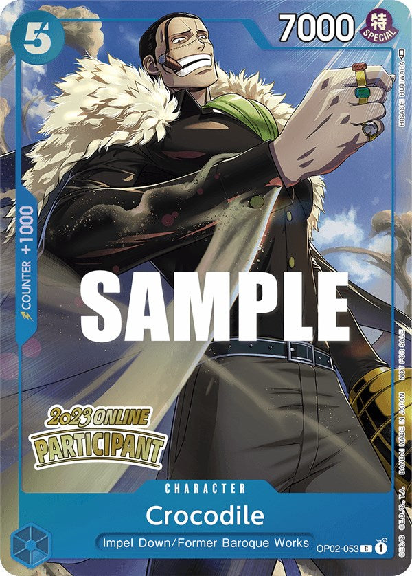Crocodile (Online Regional 2023) [Participant] [One Piece Promotion Cards] | North Valley Games