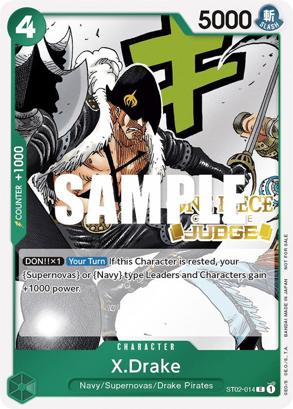 X.Drake (Judge Pack Vol. 2) [One Piece Promotion Cards] | North Valley Games