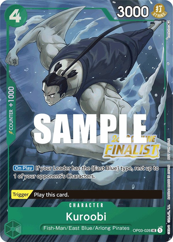 Kuroobi (Offline Regional 2023) [Finalist] [One Piece Promotion Cards] | North Valley Games