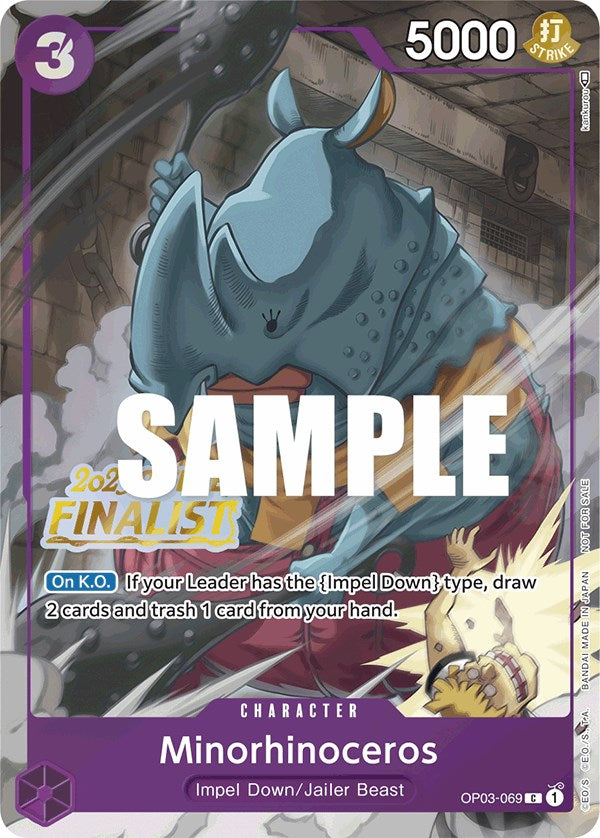 Minorhinoceros (Offline Regional 2023) [Finalist] [One Piece Promotion Cards] | North Valley Games