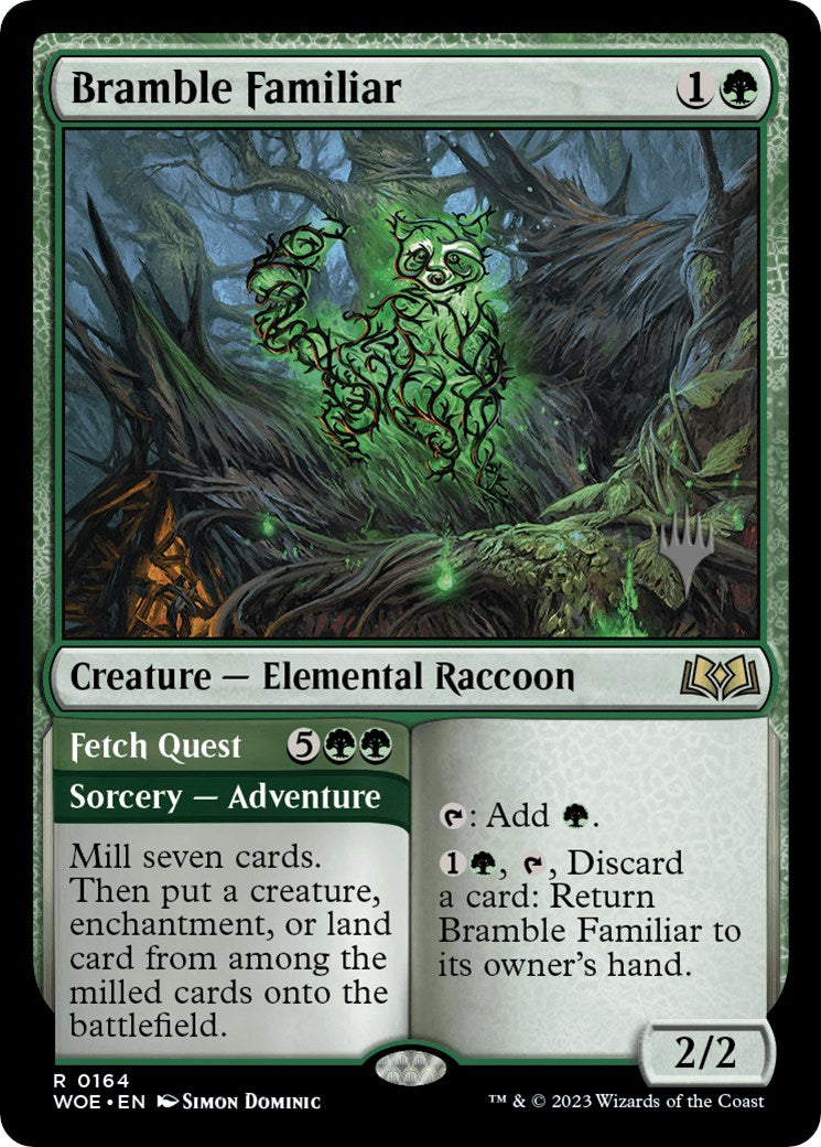 Bramble Familiar // Fetch Quest (Promo Pack) [Wilds of Eldraine Promos] | North Valley Games