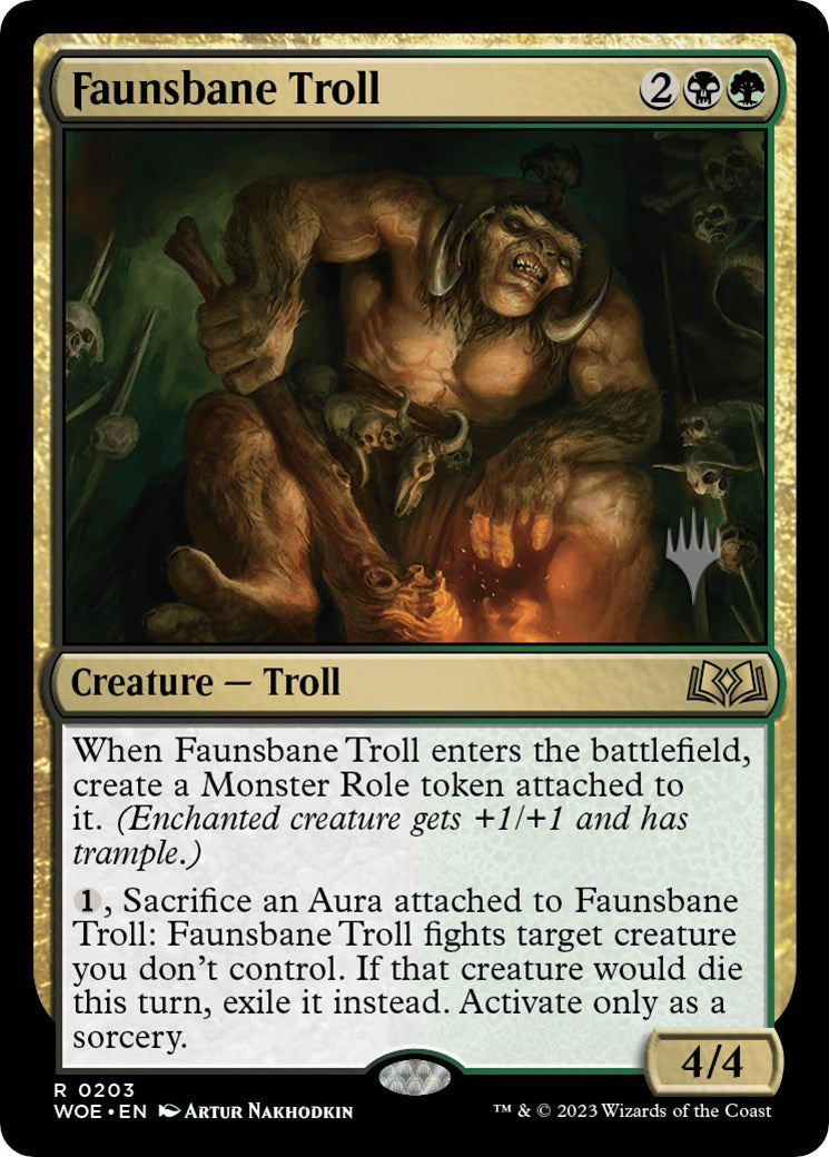 Faunsbane Troll (Promo Pack) [Wilds of Eldraine Promos] | North Valley Games
