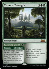 Virtue of Strength // Garenbrig Growth (Promo Pack) [Wilds of Eldraine Promos] | North Valley Games