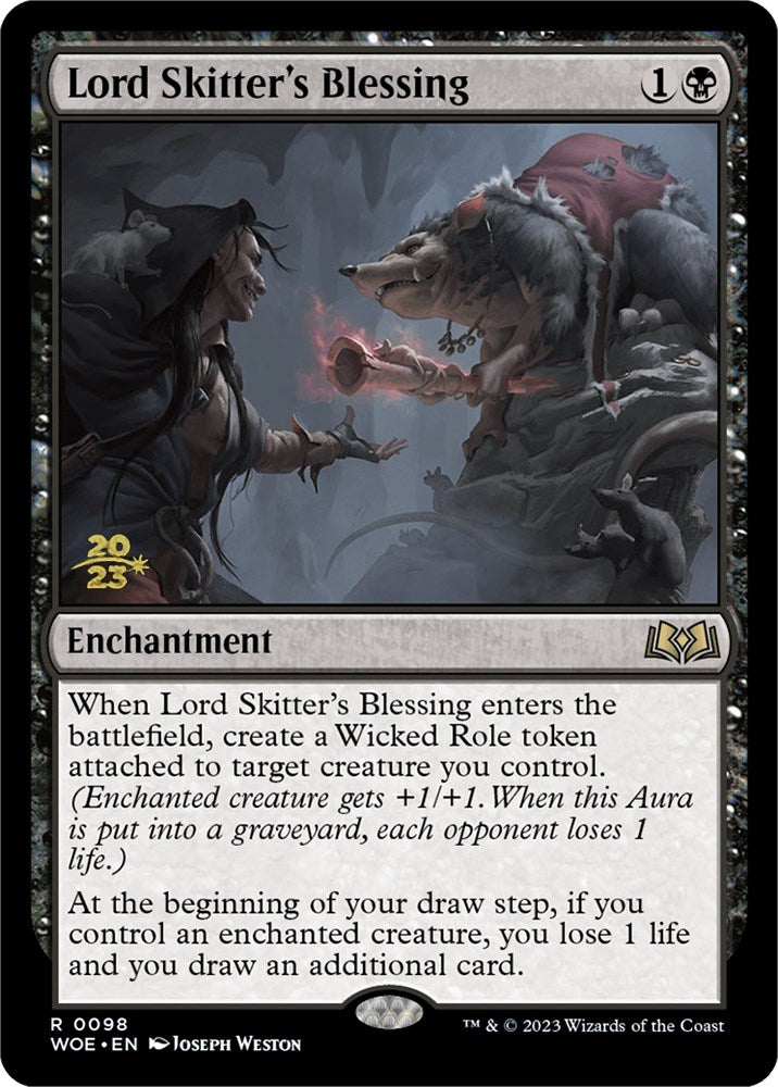 Lord Skitter's Blessing [Wilds of Eldraine Prerelease Promos] | North Valley Games