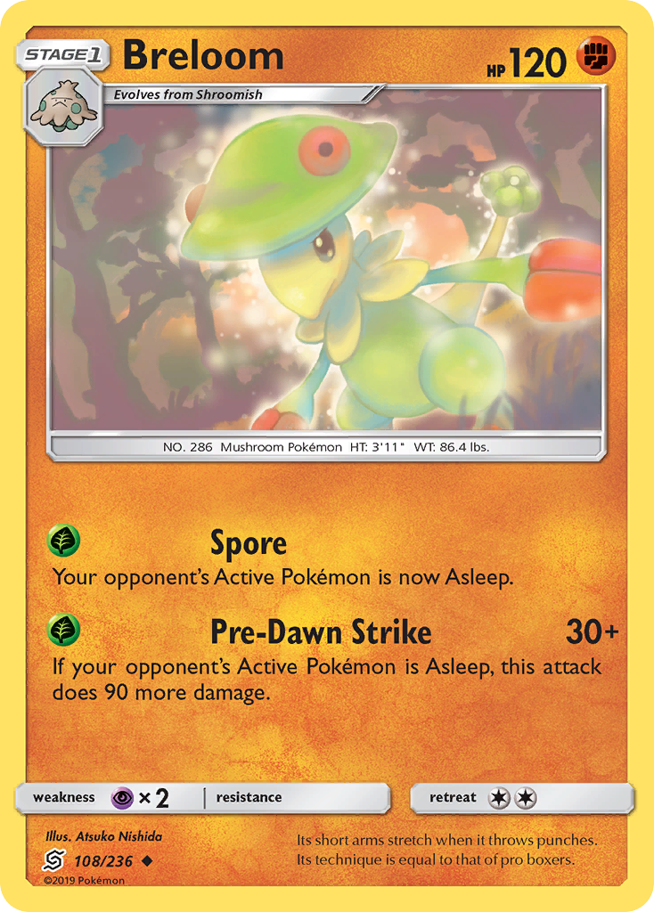 Breloom (108/236) [Sun & Moon: Unified Minds] | North Valley Games