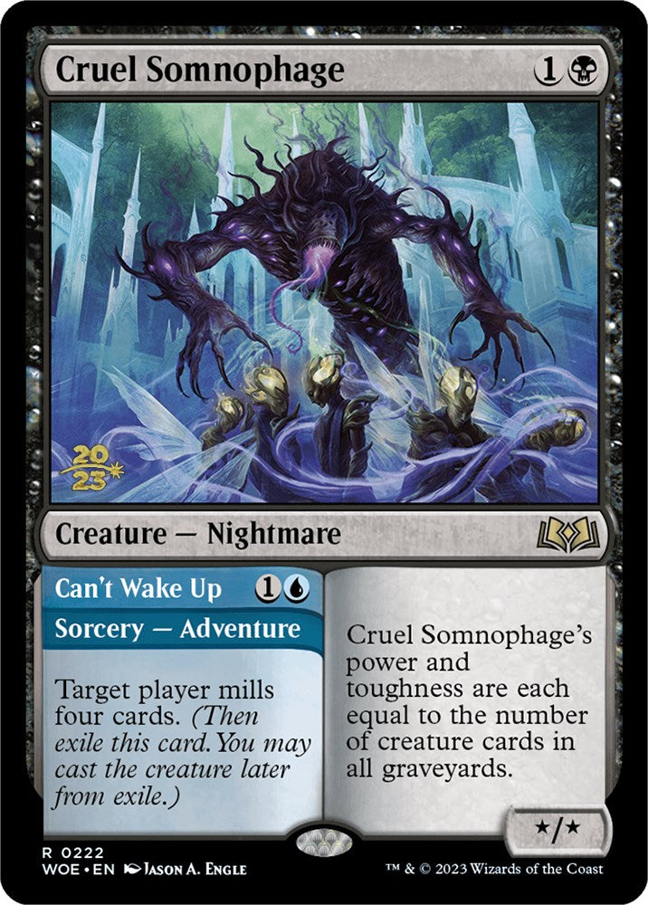 Cruel Somnophage // Can't Wake Up [Wilds of Eldraine Prerelease Promos] | North Valley Games
