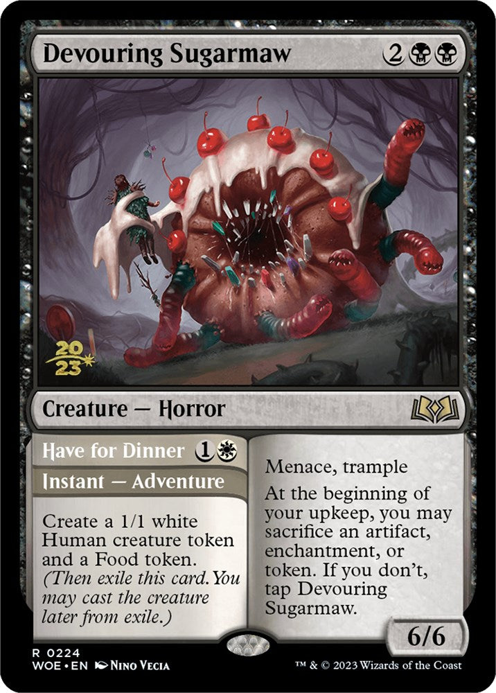 Devouring Sugarmaw // Have for Dinner [Wilds of Eldraine Prerelease Promos] | North Valley Games